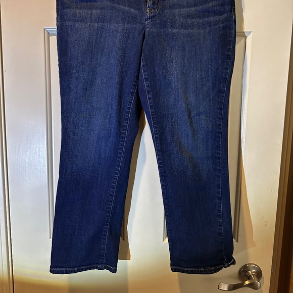 Simply Vera Vera Wang Dark Wash Cropped Mid Calf Skinny Jeans Size 12P - Picture 2 of 6